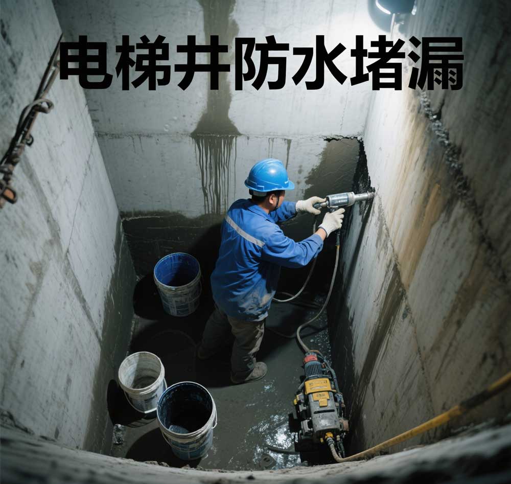 电梯井防水堵漏，莆田专业电梯井漏水维修公司